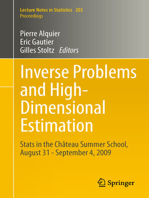 cover image of Inverse Problems and High-Dimensional Estimation
